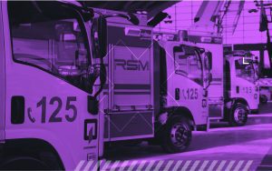 Ventilation and exhaust system for parking lot smoke imen control avan